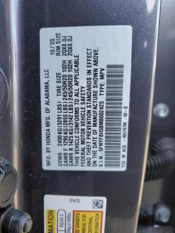 Photo 14 from auction – 2021 HONDA PASSPORT E with VIN 5FNYF8H58MB002425