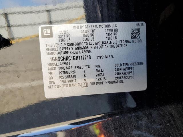 Photo 14 from auction – 2016 CHEVROLET SUBURBAN C with VIN 1GNSCHKC1GR117718