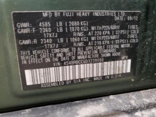 Photo 14 from auction – 2013 SUBARU OUTBACK 2. with VIN 4S4BRBCC6D1239080