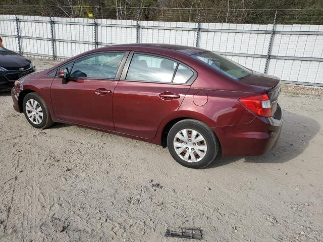 Photo 2 from auction – 2012 HONDA CIVIC LX with VIN 2HGFB2F54CH532100