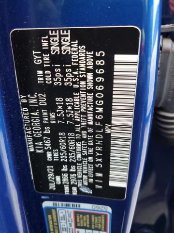 Photo 14 from auction – 2021 KIA SORENTO EX with VIN 5XYRHDLF6MG069685