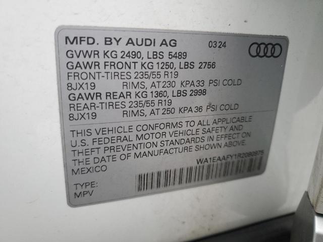 Photo 14 from auction – 2024 AUDI Q5 PREMIUM with VIN WA1EAAFY1R2080975