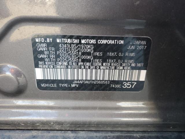 Photo 14 from auction – 2017 MITSUBISHI OUTLANDER with VIN JA4AP3AU1HZ060583