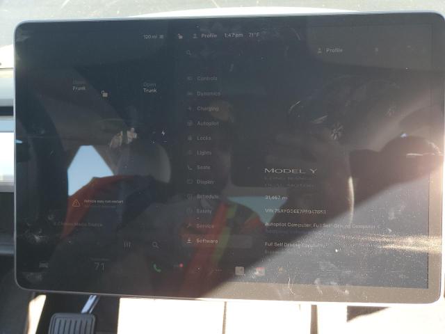 Photo 9 from auction – 2023 TESLA MODEL Y with VIN 7SAYGDEE7PF947853