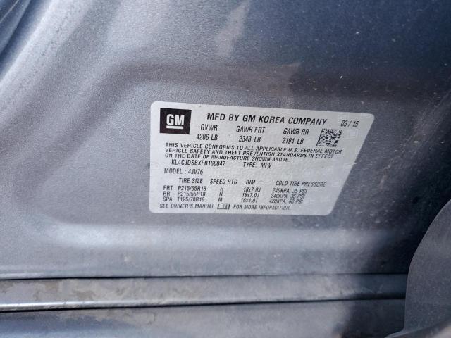Photo 14 from auction – 2015 BUICK ENCORE PRE with VIN KL4CJDSBXFB166047