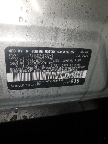 Photo 14 from auction – 2024 MITSUBISHI OUTLANDER with VIN JA4J4VA85RZ084314