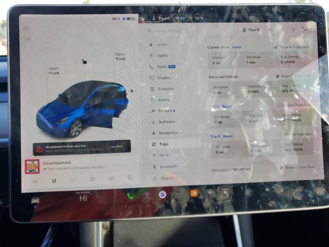 Photo 9 from auction – 2020 TESLA MODEL Y with VIN 5YJYGDEE5LF030546