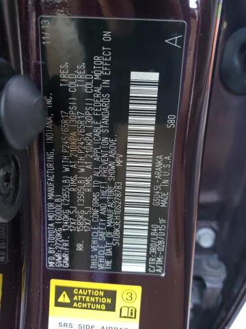 Photo 14 from auction – 2013 TOYOTA HIGHLANDER with VIN 5TDBK3EH1DS278783