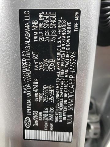 Photo 14 from auction – 2023 HYUNDAI TUCSON SEL with VIN 5NMJFCAE3PH223996