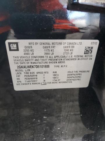 Снимка 14 от търг – 2013 GMC TERRAIN SL с VIN 2GKALWEK7D6101806