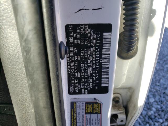 Photo 14 from auction – 2013 KIA SORENTO LX with VIN 5XYKT4A14DG311705