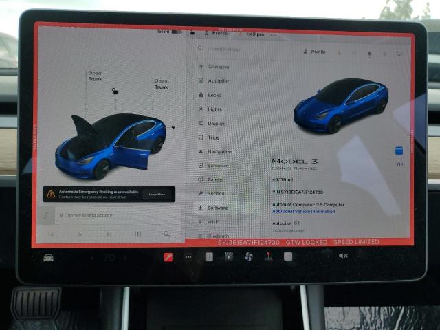 Photo 9 from auction – 2018 TESLA MODEL 3 with VIN 5YJ3E1EA7JF124730