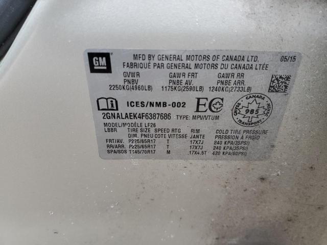 Photo 14 from auction – 2015 CHEVROLET EQUINOX LS with VIN 2GNALAEK4F6387686