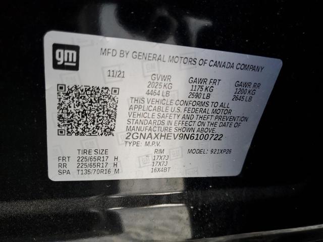 Photo 14 from auction – 2022 CHEVROLET EQUINOX LS with VIN 2GNAXHEV9N6100722