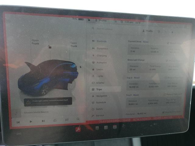 Photo 9 from auction – 2024 TESLA MODEL Y with VIN 7SAYGDEE8RA270456