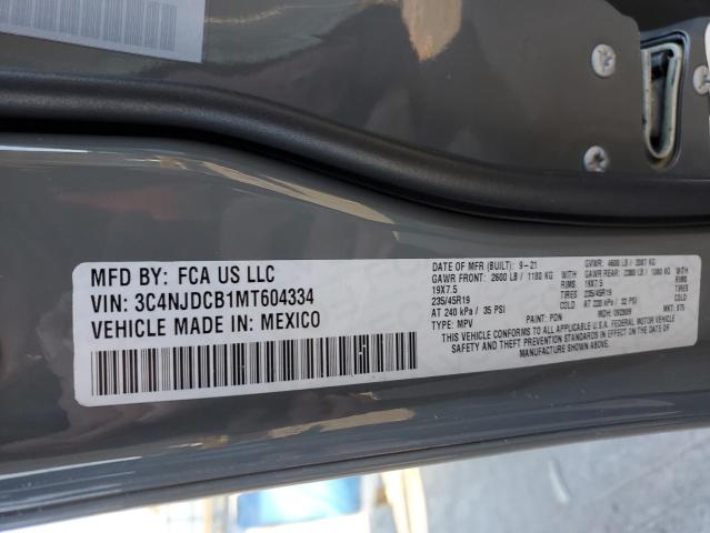Photo 14 from auction – 2021 JEEP COMPASS LI with VIN 3C4NJDCB1MT604334