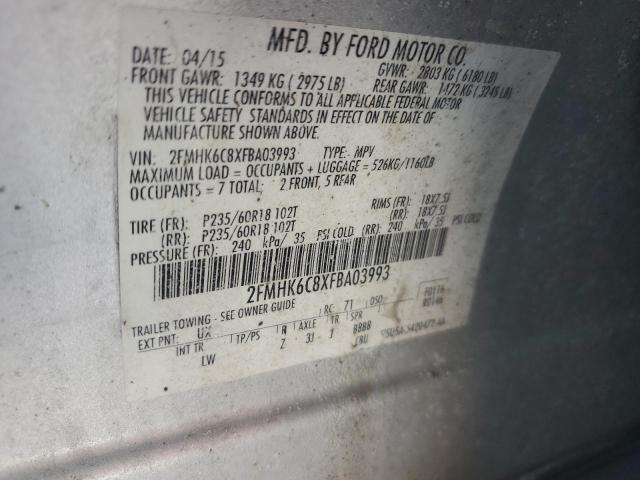 Photo 14 from auction – 2015 FORD FLEX SEL with VIN 2FMHK6C8XFBA03993