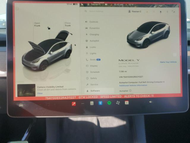 Photo 9 from auction – 2024 TESLA MODEL Y with VIN 7SAYGDEE2RA311227
