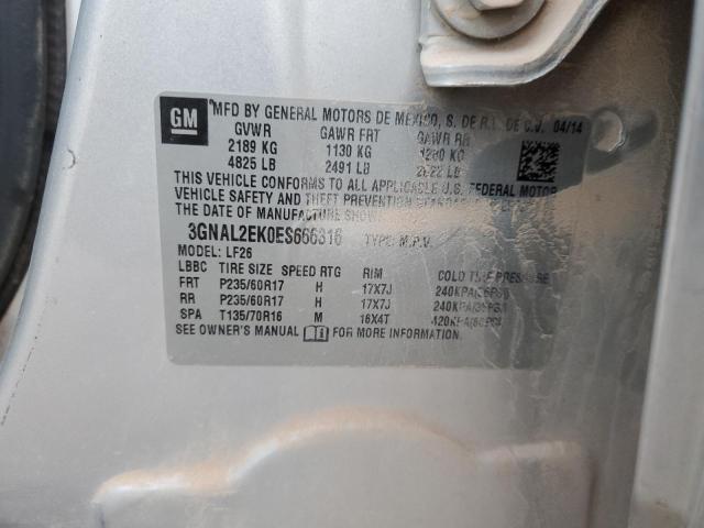 Photo 14 from auction – 2014 CHEVROLET CAPTIVA LS with VIN 3GNAL2EK0ES666316
