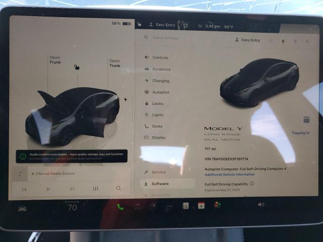 Photo 9 from auction – 2025 TESLA MODEL Y with VIN 7SAYGDEEXSF281774