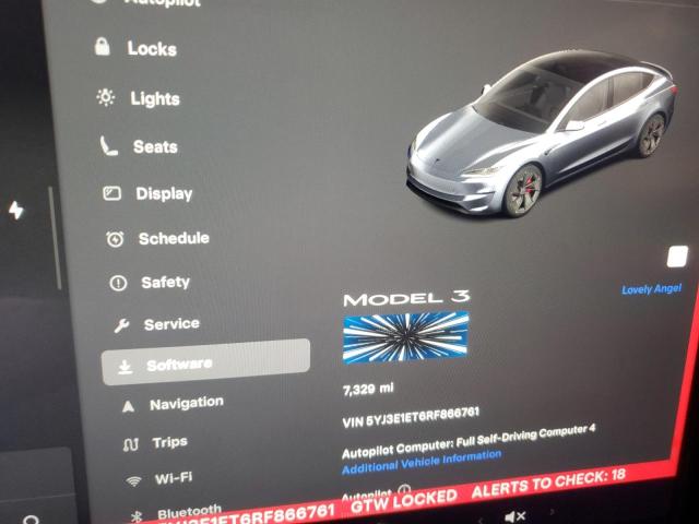 Photo 9 from auction – 2024 TESLA MODEL 3 with VIN 5YJ3E1ET6RF866761