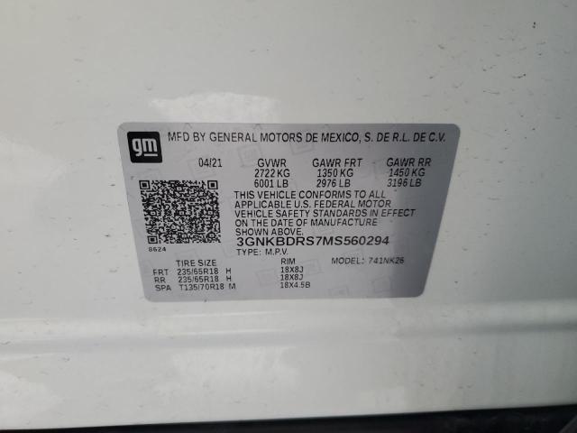 Photo 14 from auction – 2021 CHEVROLET BLAZER 3LT with VIN 3GNKBDRS7MS560294