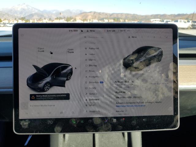 Foto 9 de la subasta – 2021 TESLA MODEL Y con VIN 5YJYGDEE6MF153273
