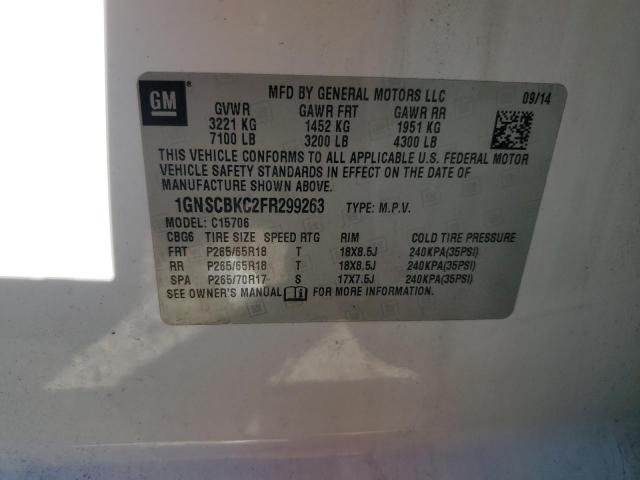 Photo 14 from auction – 2015 CHEVROLET TAHOE C150 with VIN 1GNSCBKC2FR299263