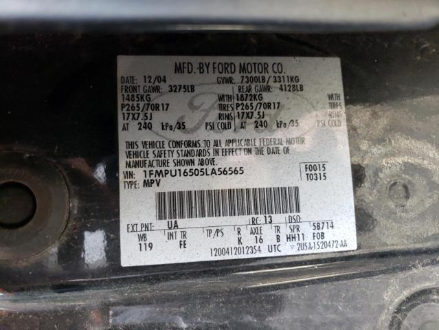 Photo 14 from auction – 2005 FORD EXPEDITION with VIN 1FMPU16505LA56565