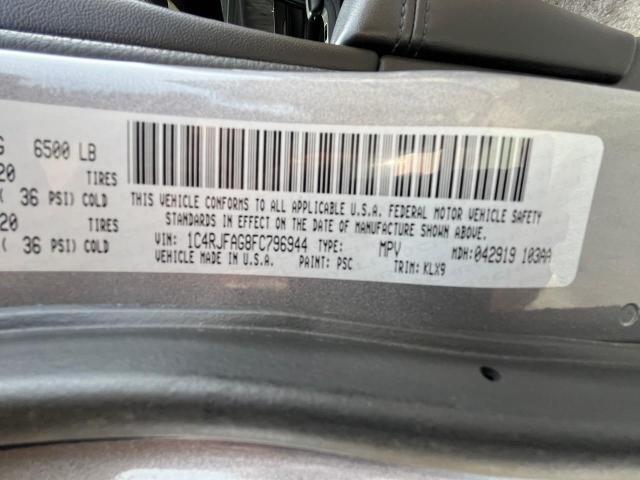 Photo 10 from auction – 2015 JEEP GRAND CHER with VIN 1C4RJFAG8FC796944