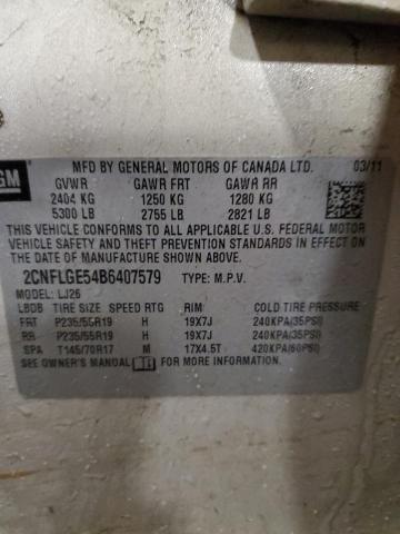 Photo 14 from auction – 2011 CHEVROLET EQUINOX LT with VIN 2CNFLGE54B6407579