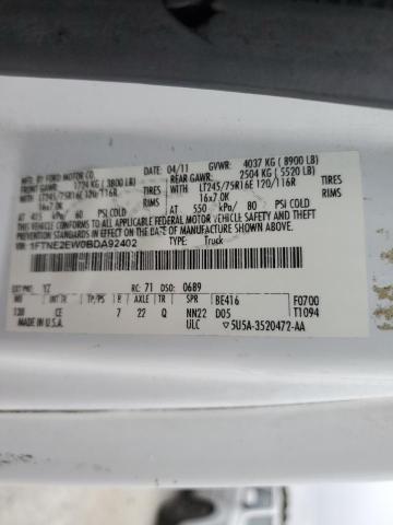 Photo 14 from auction – 2011 FORD ECONOLINE with VIN 1FTNE2EW0BDA92402