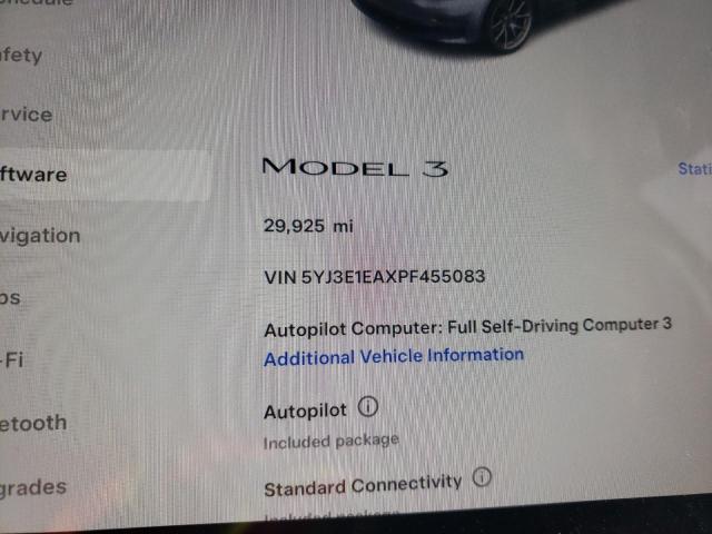 Photo 9 from auction – 2023 TESLA MODEL 3 with VIN 5YJ3E1EAXPF455083
