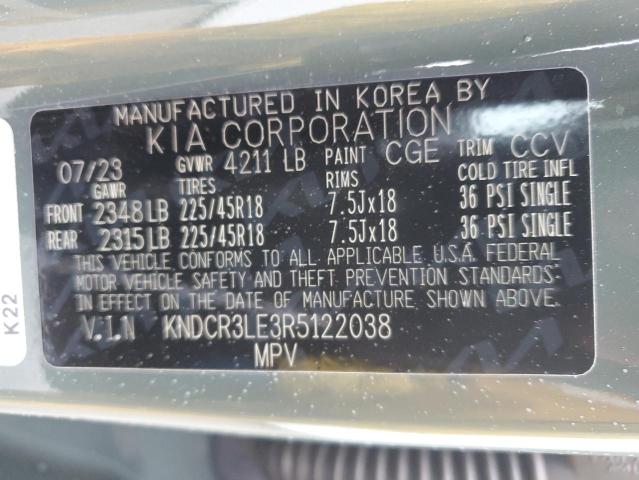 Photo 14 from auction – 2024 KIA NIRO EX with VIN KNDCR3LE3R5122038