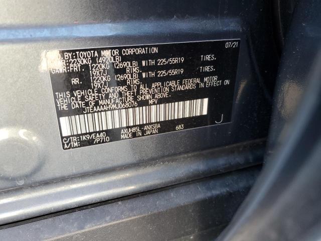 Photo 14 from auction – 2021 TOYOTA VENZA with VIN JTEAAAAH9MJ068076
