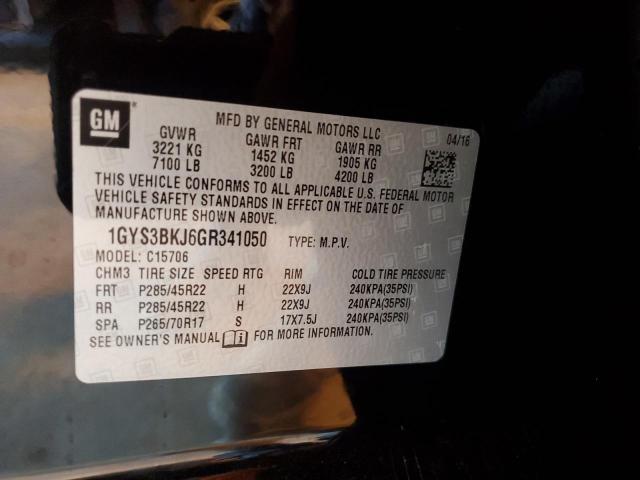 Photo 14 from auction – 2016 CADILLAC ESCALADE L with VIN 1GYS3BKJ6GR341050
