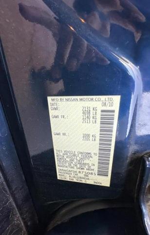 Photo 10 from auction – 2010 NISSAN MAXIMA S with VIN 1N4AA5AP1AC875085