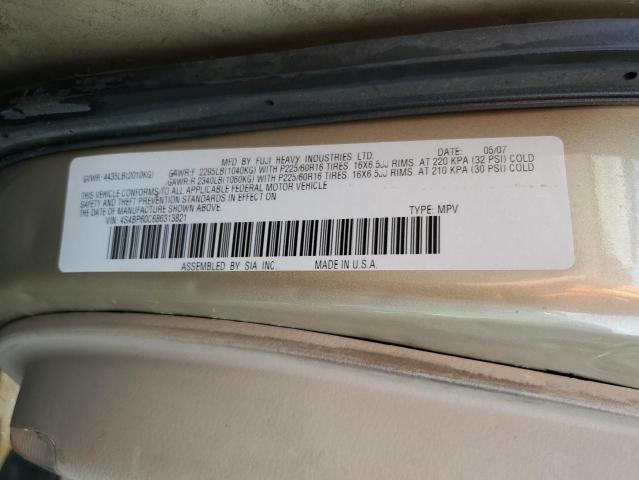 Photo 14 from auction – 2008 SUBARU OUTBACK with VIN 4S4BP60C686313821