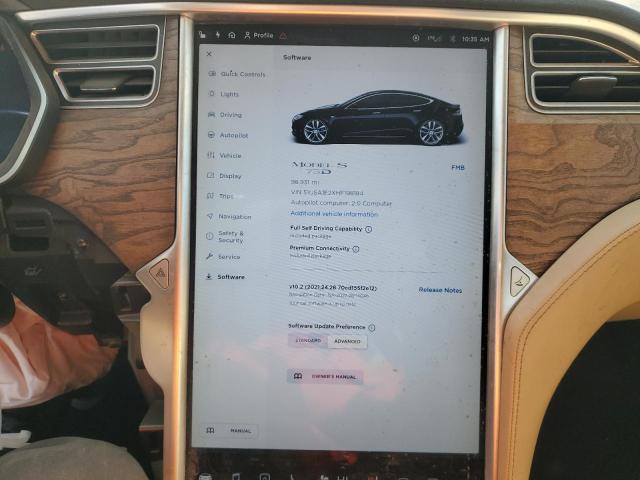 Photo 9 from auction – 2017 TESLA MODEL S with VIN 5YJSA1E2XHF198184
