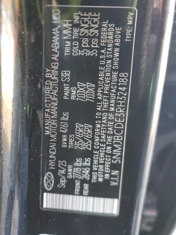 Photo 14 from auction – 2024 HYUNDAI TUCSON SEL with VIN 5NMJBCDE3RH324188