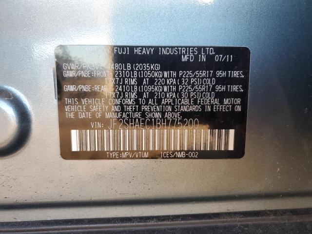 Photo 14 from auction – 2011 SUBARU FORESTER L with VIN JF2SHAEC1BH775200