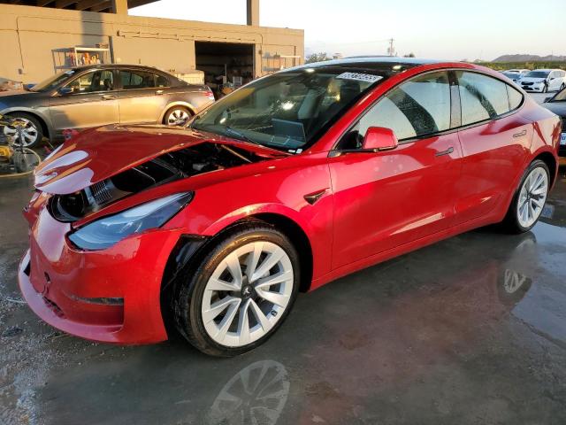 TESLA MODEL 3 2022 with VIN 5YJ3E1EA2NF370767 - Photo from auction