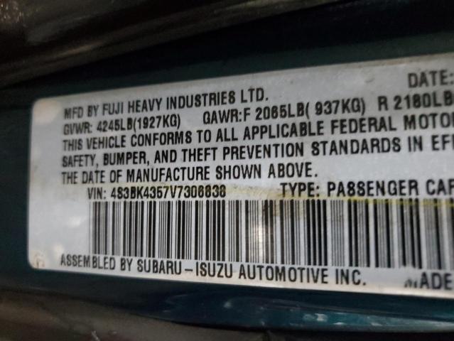 Photo 14 from auction – 1997 SUBARU LEGACY L with VIN 4S3BK4357V7306838