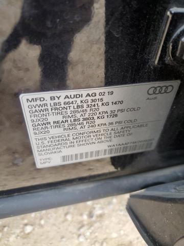 Photo 14 from auction – 2019 AUDI Q7 PREMIUM with VIN WA1AAAF74KD035397