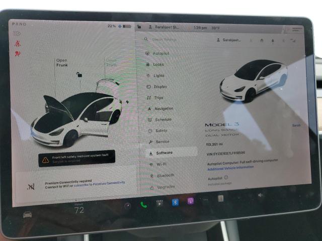 Photo 9 from auction – 2020 TESLA MODEL 3 with VIN 5YJ3E1EB7LF618596