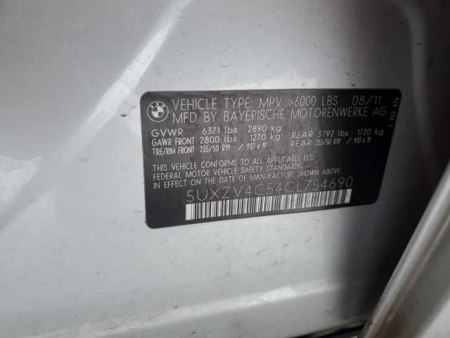 Photo 14 from auction – 2012 BMW X5 XDRIVE3 with VIN 5UXZV4C54CL754690