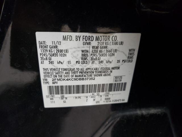 Photo 14 from auction – 2013 FORD EDGE LIMIT with VIN 2FMDK4KC9DBB37352