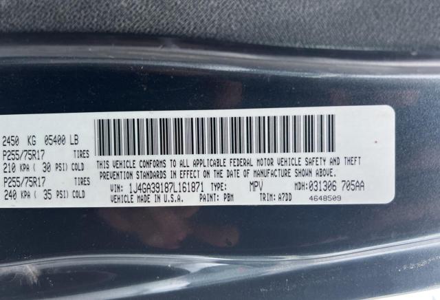 Photo 10 from auction – 2007 JEEP WRANGLER X with VIN 1J4GA39187L161871
