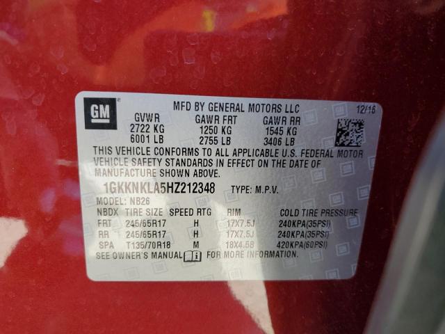 Photo 14 from auction – 2017 GMC ACADIA SLE with VIN 1GKKNKLA5HZ212348