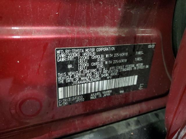 Photo 14 from auction – 2022 TOYOTA VENZA LE with VIN JTEAAAAH3NJ096991